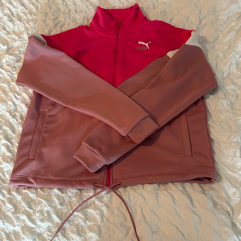 Puma Pink Zip-Up Jacket Women’s XS